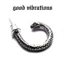 【good vibrations 正規取扱店】【送料無料】シルバーアクセサリー ピアス 片耳 メンズ ブランド グッドバイブレーションズ ヘビ 蛇 スネーク か...