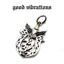 【good vibrations 正規取扱店】【送料無料】シルバーアクセサリー グッドバイブレーションズ イーグル ココペリ ホースシュー 馬蹄 ブルートパーズ...