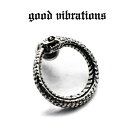 【good vibrations 正規取扱店】【送料無料】シルバーアクセサリー ピアス 片耳 メンズ ブランド グッドバイブレーションズ ウロボロス ヘビ 蛇 かわいい レディース ピアス スタッド スターリング シルバー 925 純銀