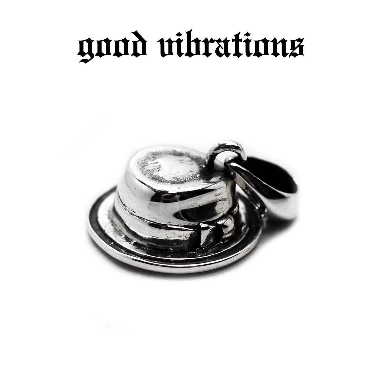 【good vibrations 正規取扱店】【送料無料】グッドバイブレーションズ 帽子 中折れハット パナマハット チャーム ペンダントトップ スターリングシルバー 純銀 Silver925 ネックレス