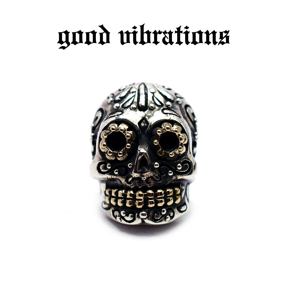 【good vibrations 正規取扱店】【送料無料】シルバーアクセサリー ピアス 片耳 メンズ ブランド グッドバイブレーションズ メキシカンスカル シュガースカル かわいい レディース ピアス スタッド スターリング シルバー 925 純銀