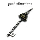 【good vibrations 正規取扱店】【送料無料】シルバーアクセサリー グッドバイブレーションズ フリーメイソン プロビデンスの目 アンティークキー ペンダントトップ チャーム 鍵 シルバー925 純銀 ブラス 真鍮