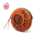 【REDMOON 正規取扱店】【オイルレザー】ベーシック レッドムーン 財布 ブランド メンズ 小銭入れ 革 コインケース 丸型 インディアンロゴ焼き印 CC-...