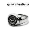【good vibrations 正規取扱店】【送料無料】シルバーアクセサリー 指輪 グッドバイブレーションズ プロビデンスの目 フリーメイソン ピラミッドアイ...