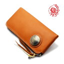 楽天CHAOS Accessory【REDMOON 正規取扱店】【オイルレザー】ベーシック レッドムーン 財布 ブランド メンズ 長財布 革 L字 ラウンドファスナー コンチョ ロングウォレット レッドブラウン LP2000-RMLA OTN 本革 レザー ウォレット アメカジ コーデ おしゃれ