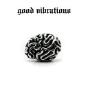 【good vibrations 正規取扱店】【送料無料】シルバーアクセサリー ピアス 片耳 メンズ ブランド グッドバイブレーションズ 脳 ブレーン 脳ミソ かわいい レディース ピアス スタッド スターリング シルバー 925 純銀