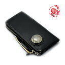 【REDMOON 正規取扱店】【オイルレザー】ベーシック レッドムーン 財布 ブランド メンズ 長財布 革 L字 ラウンドファスナー コンチョ ロングウォレット ブラック LP2000-RMLA OBK 本革 レザー ウォレット アメカジ コーデ おしゃれ
