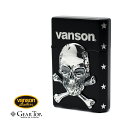 【GEAR TOP 正規取扱店】オイルライター ギアトップ 日本製 Made in JAPAN オイルライター ≪国産オイルライター ギアトップ vanson × GEAR TOP V-GT-04 バンソン クロスボーンスカル ブラック≫ オイル長持ち 実用性 品質 密閉度