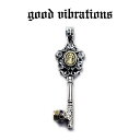 楽天CHAOS Accessory【good vibrations 正規取扱店】【送料無料】シルバーアクセサリー グッドバイブレーションズ グアダルーペの聖母 マリア ゴシックキー ペンダントトップ チャーム メキシカンスカル クロス 十字架 鍵 シルバー925