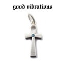 【good vibrations 正規取扱店】【送料無料】グッドバイブレーションズ シルバー ペンダントトップ アクセサリー エジプシャンクロス 十字架 天然石...