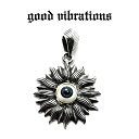 【good vibrations 正規取扱店】【送料無料】グッドバイブレーションズ ケルト 太陽 アクリルドールアイ 義眼 チャーム ペンダントトップ スターリングシルバー 純銀 Silver925 ネックレス シルバーアクセサリー