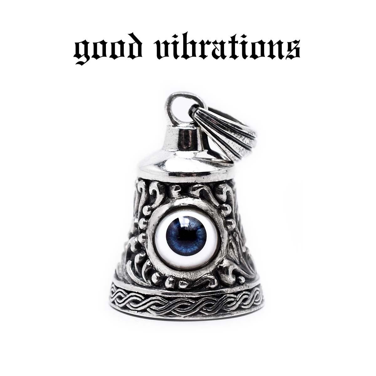 【good vibrations 正規取扱店】【送料無料】シルバーアクセサリー グッドバイブレーションズ アクリルドールアイ 義眼 アラベスク ベル チャーム ...