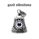 【good vibrations 正規取扱店】【送料無料】シルバーアクセサリー グッドバイブレーションズ アクリルドールアイ 義眼 アラベスク ベル チャーム ペンダントトップ ゴシック スターリングシルバー 純銀 925