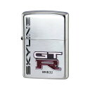 【ZIPPO正規取扱店】【対象商品はインナーケース名入れ無料】ZIPPO オイルライター ジッポー 3代目 GT-R エンブレム シルバー 〔BNR32〕 NISSAN SERIES スカイライン R32 誕生日 プレゼント ギフト 日産 日本車