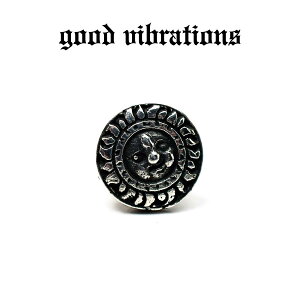 【good vibrations 正規取扱店】【送料無料】シルバーアクセサリー ピアス 片耳 メンズ ブランド グッドバイブレーションズ インカ マヤ アステカ 太陽の石 サンフェイス レディース ピアス スタッド スターリング シルバー 925