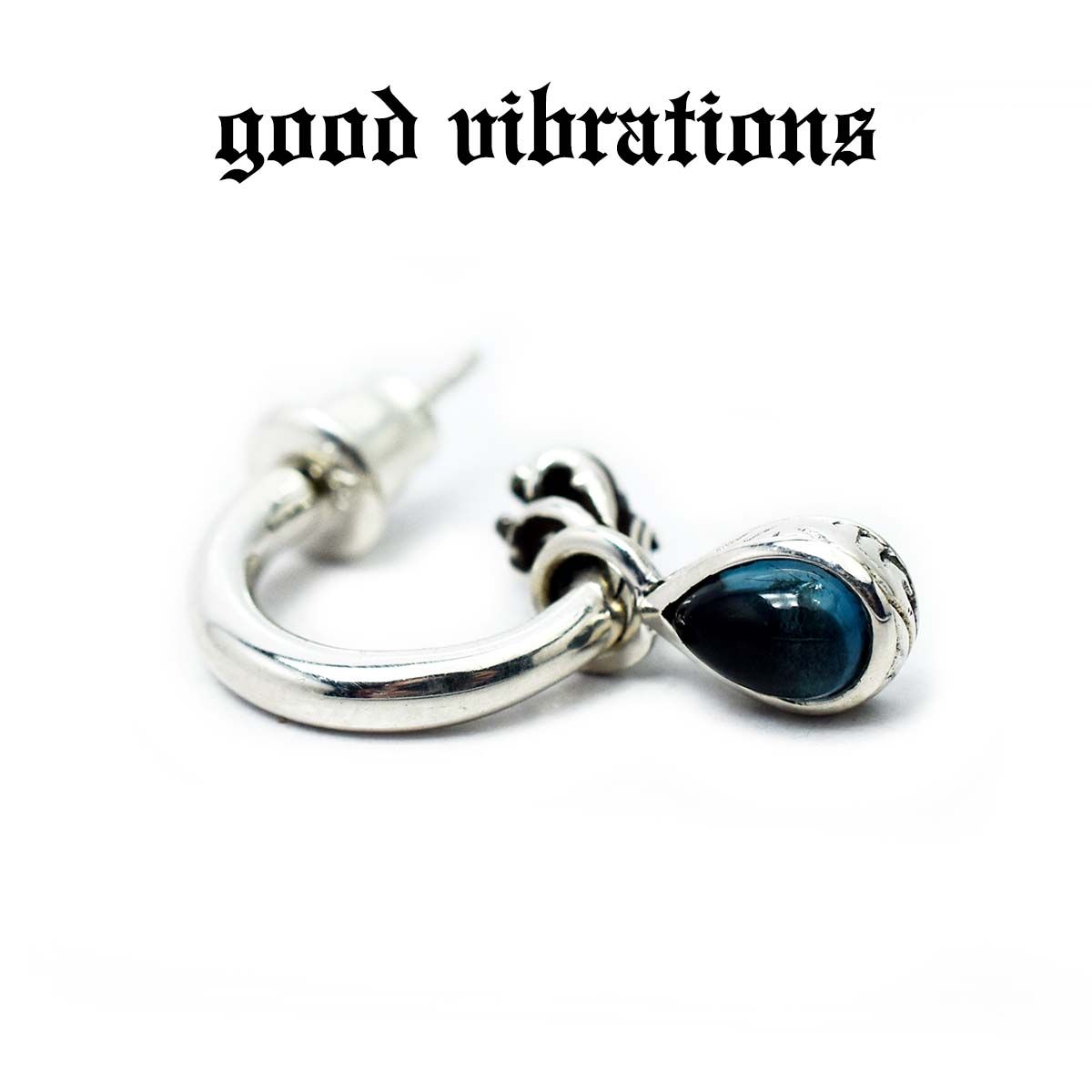 【good vibrations 正規取扱店】【送料無料】シルバーアクセサリー ピアス 片耳 メンズ ブランド グッドバイブレーションズ アラベスク ブルートパ...