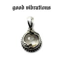 【good vibrations 正規取扱店】【送料無料】グッドバイブレーションズ 一粒ジュエリー 天然石 ルチルクォーツ ナメクジ なめくじ チャーム ペンダ...