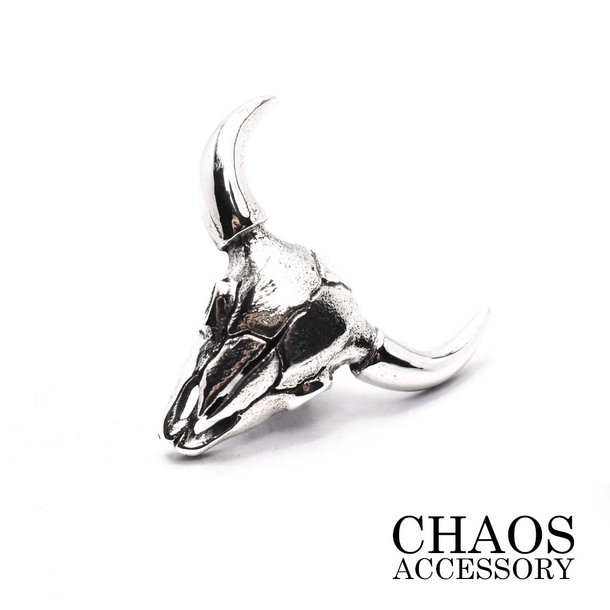 コンチョ/シルバー925≪スターリングシルバー SSサイズ バッファロースカル コンチョ≫シルバーコンチョ/Silver925/国産高級スクリュー使用【 レザー...