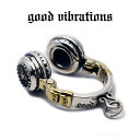 【good vibrations 正規取扱店】シルバーアクセサリー グッドバイブレーションズ 音楽 ミュージック オーディオ ヘッドフォン ピラミッドアイ プロ...