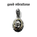 【good vibrations 正規取扱店】【送料無料】シルバーアクセサリー グッドバイブレーションズ プレイングハンズ チャーム ペンダントトップ SO-C...