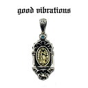 【good vibrations 正規取扱店】【送料無料】シルバーアクセサリー グッドバイブレーションズ グアダルーペの聖母 マリア ブルートパーズ 天然石 チ...