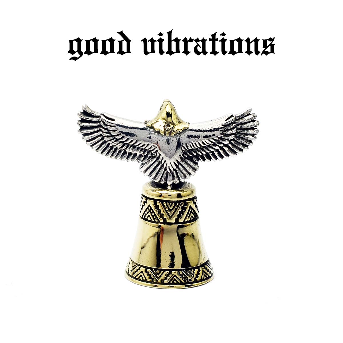 【good vibrations 正規取扱店】【送料無料】シルバーアクセサリー グッドバイブレーションズ イーグル ベル ペンダントトップ チャーム ネイティブ...