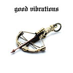 【good vibrations 正規取扱店】【別注 限定】【送料無料】真鍮 アクセサリー メンズ グッドバイブレーションズ ブラス × カッパー ダリル ボウガン オマージュ クロスボウ モチーフ ミニチュア ペンダントトップ チャーム 銅