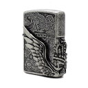 楽天CHAOS Accessory【ZIPPO正規取扱店】【対象商品はインナーケース名入れ無料】ZIPPO ライター ジッポー フォーチュンヘッド シルバーイブシバレル SV 男性用 ギフト 誕生日プレゼント