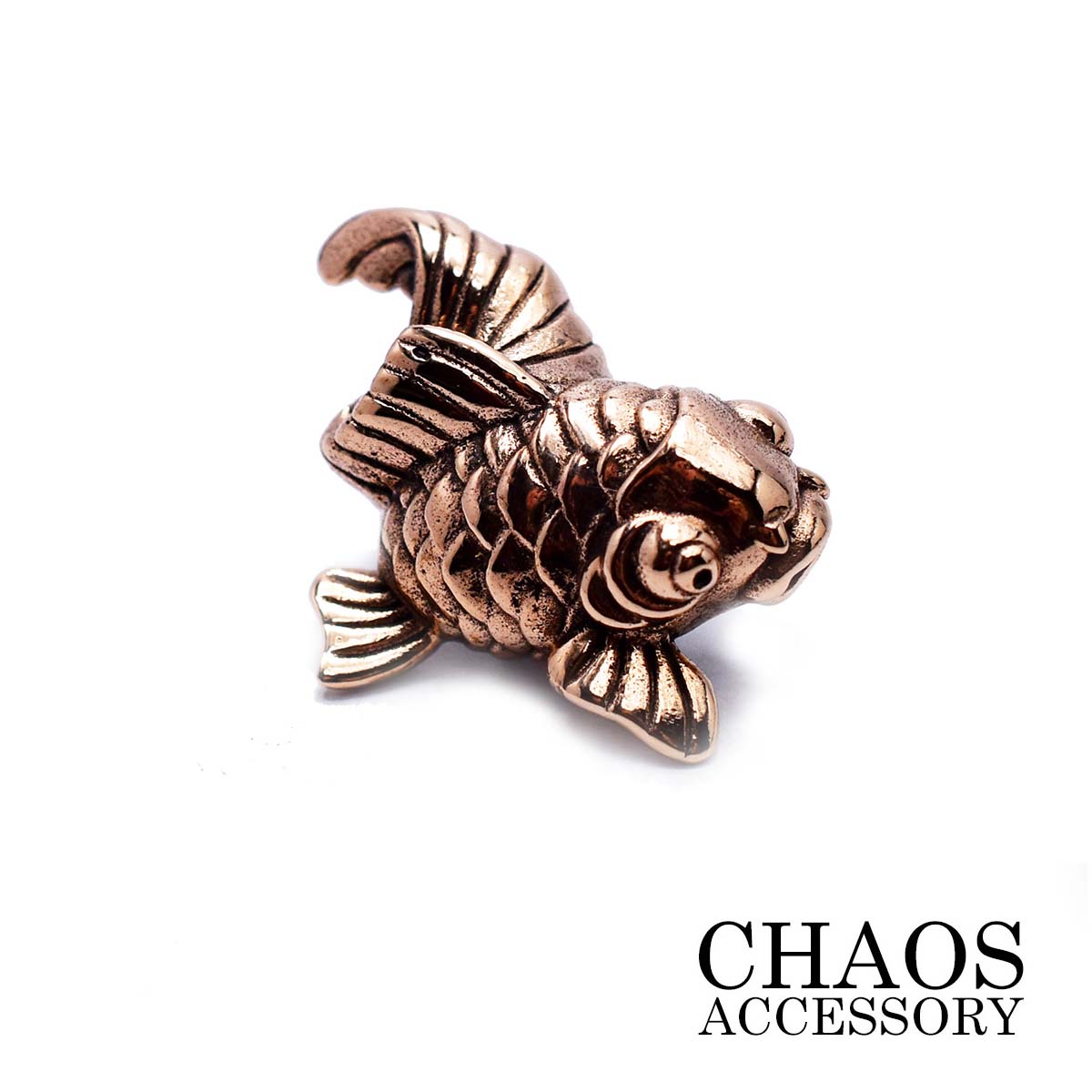 コンチョ≪鯉の滝登り 跳鯉 Sサイズ≫銅製コンチョ/Copper カッパー/国産高級スクリュー使用【 レザーウォレット専門店 】【メール便可】