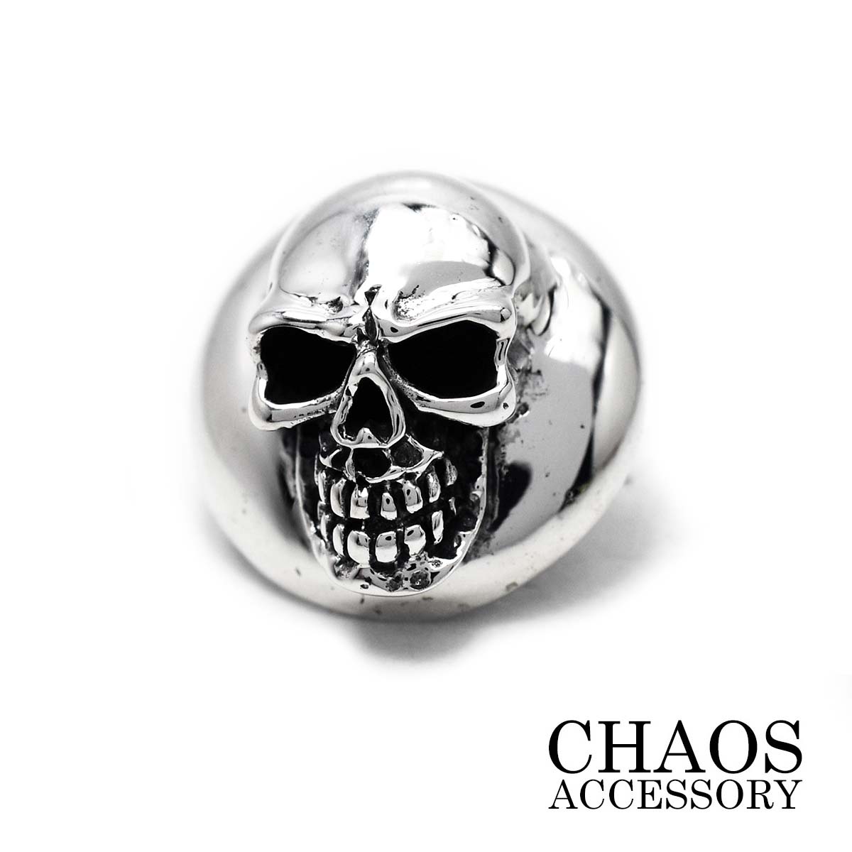 ≪スカル コンチョ【Sサイズ/直径19mm/小型コンチョ】≫≪純銀 シルバー925≫【 レザーウォレット専門店 】