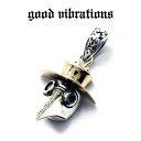 【good vibrations 正規取扱店】【送料無料】シルバーアクセサリー グッドバイブレーションズ ペストマスク 防護マスク イル・メディコ・デッラ・ペステ スチームパンク チャーム ペンダントトップ シルバー925