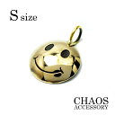 【当店限定】【別注】【Sサイズ 21mm】スマイリーフェイス スマイル ピースマーク アクセサリー メンズ レディース チャーム ペンダントトップ ブラス 真鍮 カオス オリジナル ブランド CHAOS【ネコポス対応】