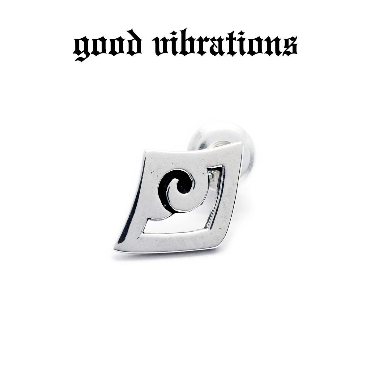 【good vibrations 正規取扱店】【送料無料】シルバーアクセサリー ピアス 片耳 メンズ ブランド グッドバイブレーションズ トランプ ダイヤ トラ...