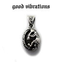 【good vibrations 正規取扱店】シルバーアクセサリー グッドバイブレーションズ グロッシュラー ガーネット 天然石 ココペリ チャーム ペンダントトップ メンズ レディース ネイティブアメリカン モチーフ インディアンジュエリー シルバー925