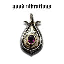 【good vibrations 正規取扱店】シルバーアクセサリー グッドバイブレーションズ ロードライト ガーネット 天然石 馬蹄 ホースシュー チャーム ペンダントトップ メンズ レディース ネイティブアメリカン モチーフ インディアンジュエリー シルバー925