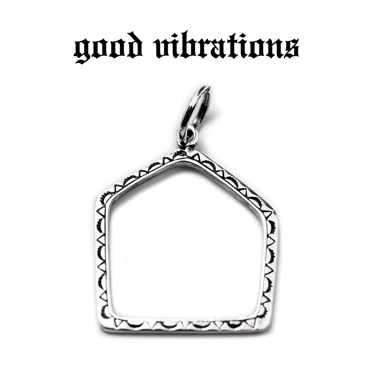 【good vibrations 正規取扱店】【送料無料】グッドバイブレーションズ シルバーアクセサリー ヘキサゴン 五角形 ネイティブアメリカン シンボル チャーム ペンダントトップ シルバー925 純銀 メンズ アクセサリー