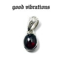 【good vibrations 正規取扱店】【送料無料】グッドバイブレーションズ ガーネット 天然石 アラベスク ハワイアンジュエリー シンボル モチーフ チャーム ペンダントトップ シルバー925 純銀 メンズ アクセサリー