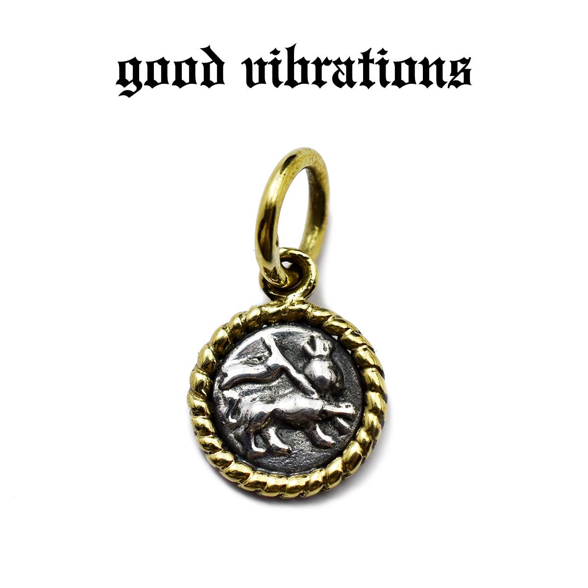 【good vibrations 正規取扱店】【送料無料】グッドバイブレーションズ シルバーアクセサリー ラスタライオン ラスタ ミニ チャーム ペンダントトップ シルバー925 純銀