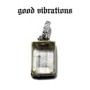 【good vibrations 正規取扱店】【送料無料】シルバーアクセサリー グッドバイブレーションズ 大粒 ホワイトジルコニア チャーム ペンダントトップ シルバー925 純銀 メンズ レディース ユニセックス プレゼント