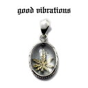 【good vibrations 正規取扱店】【送料無料】シルバーアクセサリー グッドバイブレーションズ 水晶 クリスタル クォーツ 天然石 ヘンプ 麻の葉 大...
