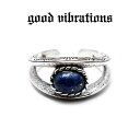 【good vibrations 正規取扱店】【送料無料】シルバーアクセサリー 指輪 シルバー リング メンズ グッドバイブレーションズ ラピスラズリ 天然石 ...