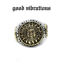 【good vibrations 正規取扱店】【送料無料】シルバーアクセサリー 指輪 グッドバイブレーションズ シルバーリング インカ マヤ アステカ 太陽の石...