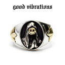 【good vibrations 正規取扱店】【送料無料】シルバーアクセサリー 指輪 シルバーリング グッドバイブレーションズ スマイル スマイリ..