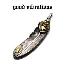 【good vibrations 正規取扱店】シルバーアクセサリー グッドバイブレーションズ 聖母 マリア ハート 聖心 茨冠 キリスト 十字架 クロス フェザ...