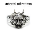 【oriental vibrations 正規取扱店】シルバーアクセサリー メンズ 指輪 オリエンタルバイブレーションズ 和柄 シルバーリング 盤若 鬼女 能面...