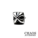 【9×8mm】【送料無料】シルバーアクセサリー ピアス 片耳 メンズ 十字クロス ゴシック 菱形 ダイヤ ロンバス クロス 十字 モチーフ スタッドピアス レデ...