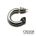 【18Kポスト】【送料無料】シルバーアクセサリー ピアス 片耳 メンズ フープ型 ボディーピアス モチーフ スタッドピアス レディース ピアス スターリング シ...