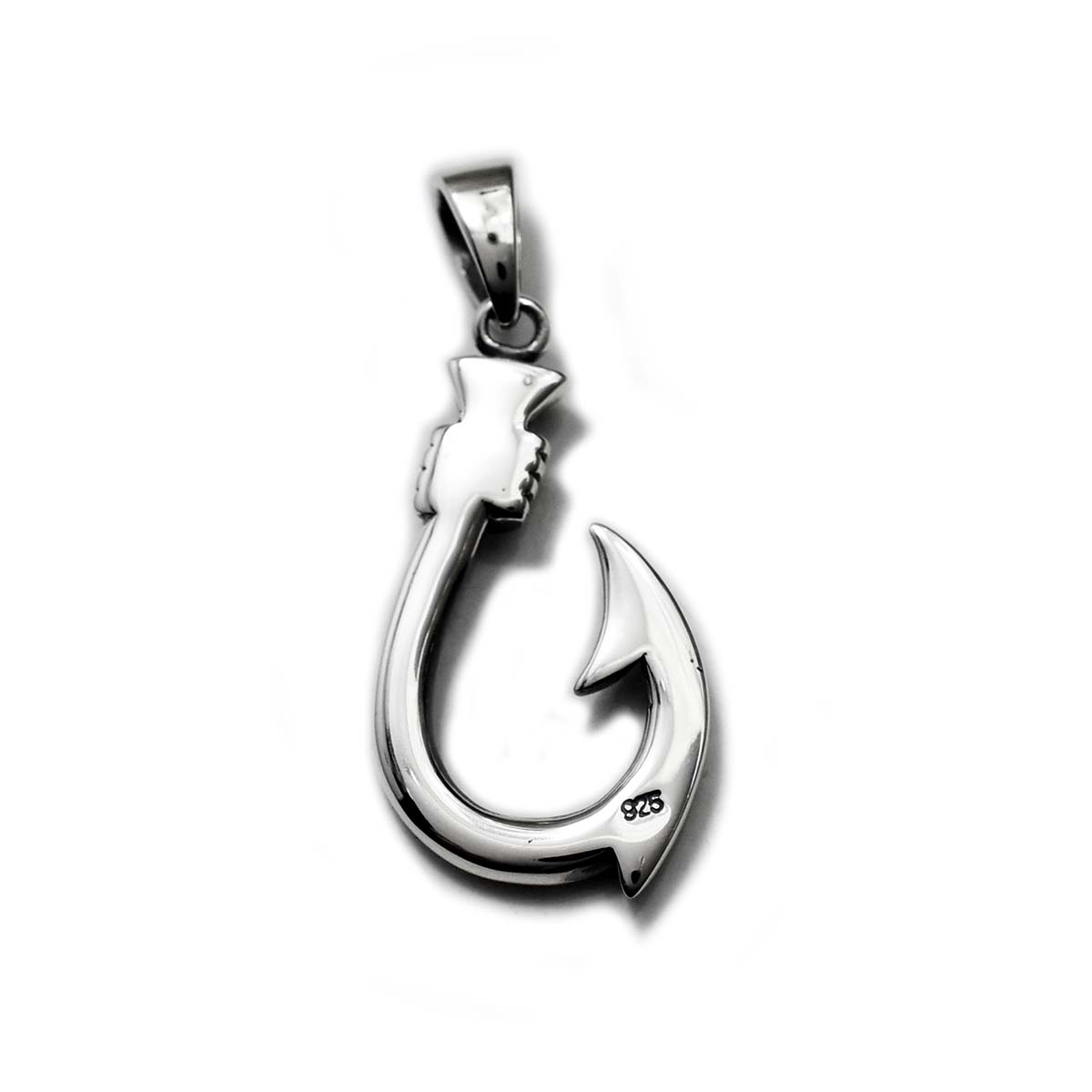 【34×15mm】シルバーアクセサリー メンズ シルバー925 釣り針 フィッシュフック ペ...