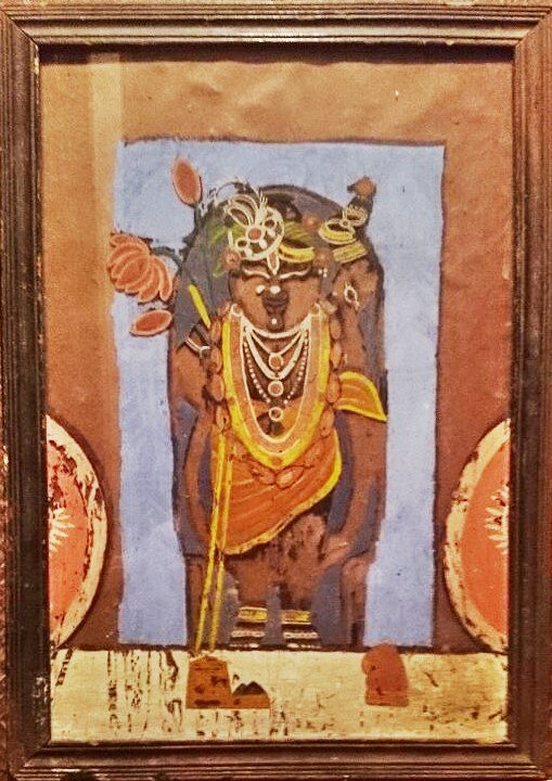 送料無料!!◆【ゴーパラ（牛飼い）】アンティーク/絵画/インド/クリシュナ/