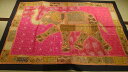 ◆送料無料!!61-4【ラグ タペストリー】エスニック コットン ラグ 刺繍 インド ビーズ スパンコール ミラー